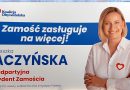 Kandydat na prezydenta Zamościa Agnieszka Jaczyńska o swoich postulatach wyborczych
