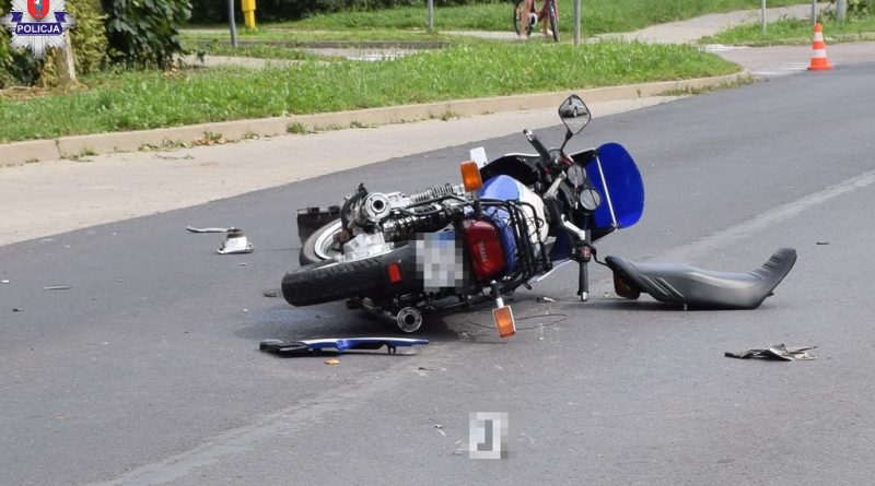 Nieustąpienie pierwszeństwa przyczyną wypadku z udziałem motocyklisty